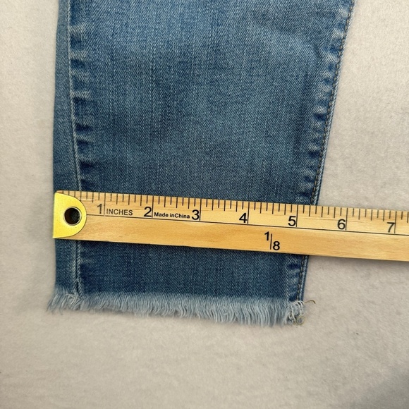 Flying Monkey Skinny Jeans Womens Size 26 Light Blue Mid Rise Distressed Stretch - Picture 13 of 14